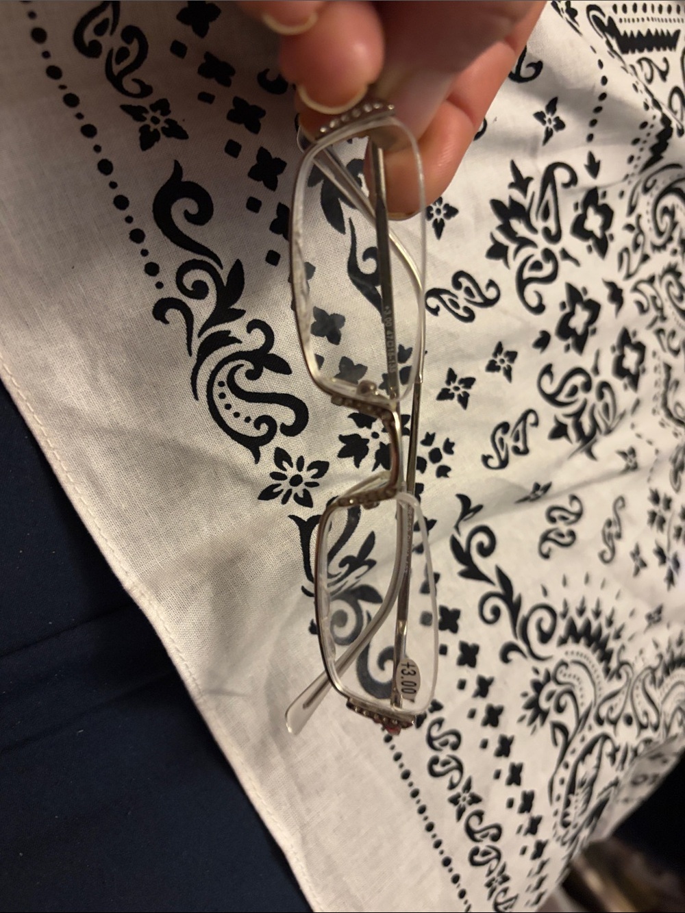 Silver Womens Metal Frame Reading Glasses - Unbranded +3.00